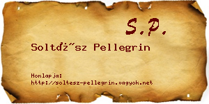 Soltész Pellegrin névjegykártya